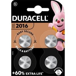 Knopfzelle Duracell 5000394119314 cr2016 4 Stück