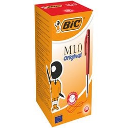 Bic balpen m-10 rood 0,4mm