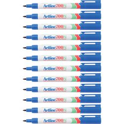 Permanent marker artline 700 medium 0,7mm blauw rond milieuvriendelijk