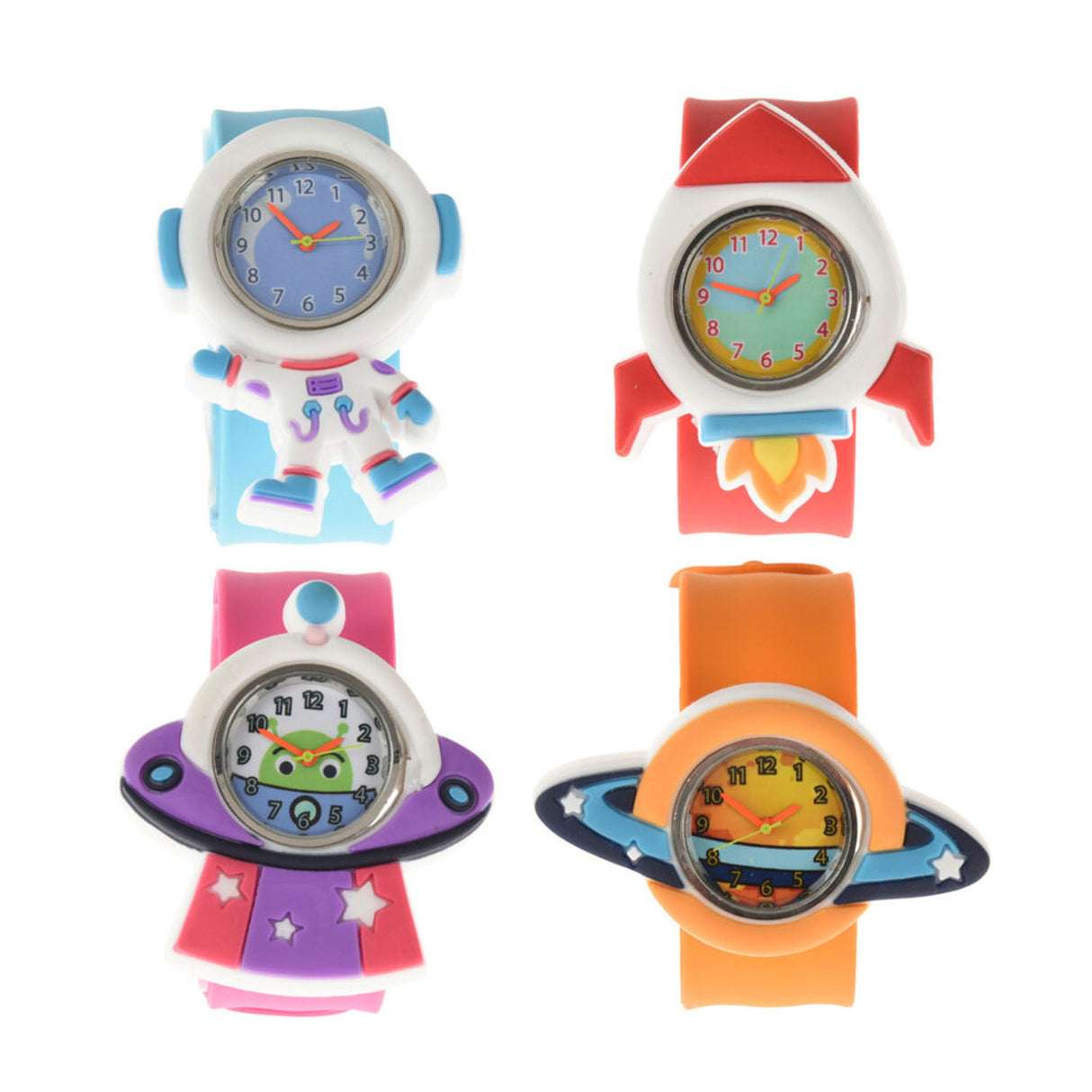 Klaparmband horloge space