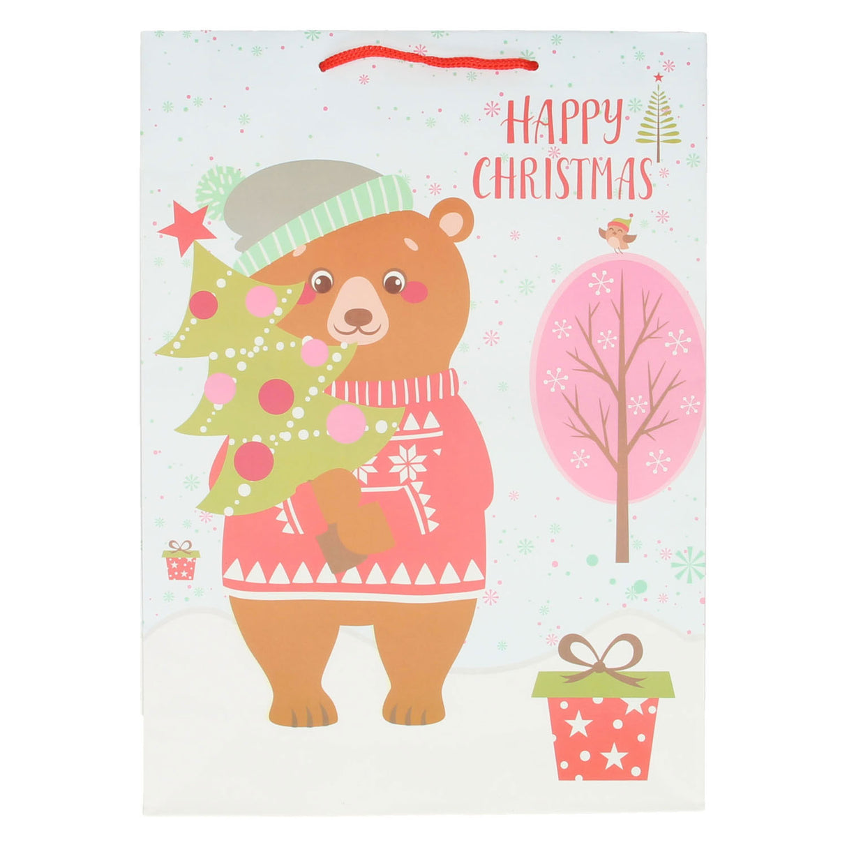 Geschenktüte Weihnachtsigel, 34cm