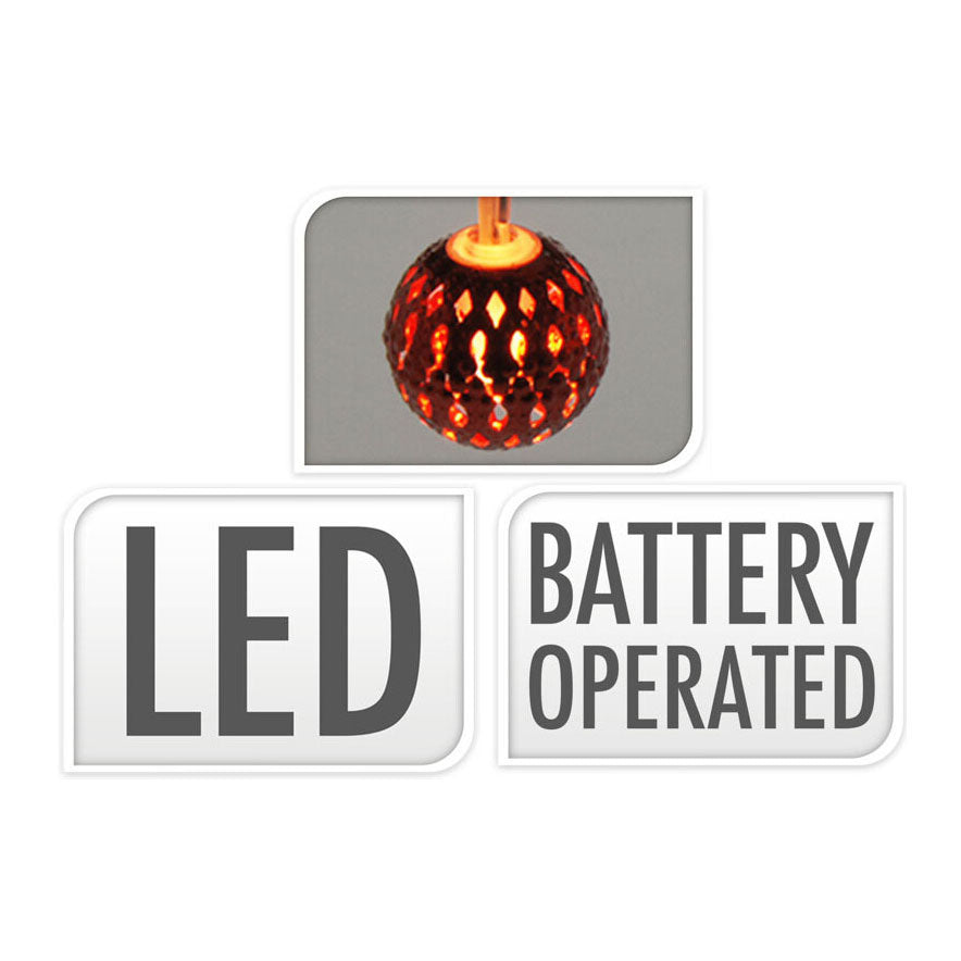LED-Lichterkette mit Metalllichtern