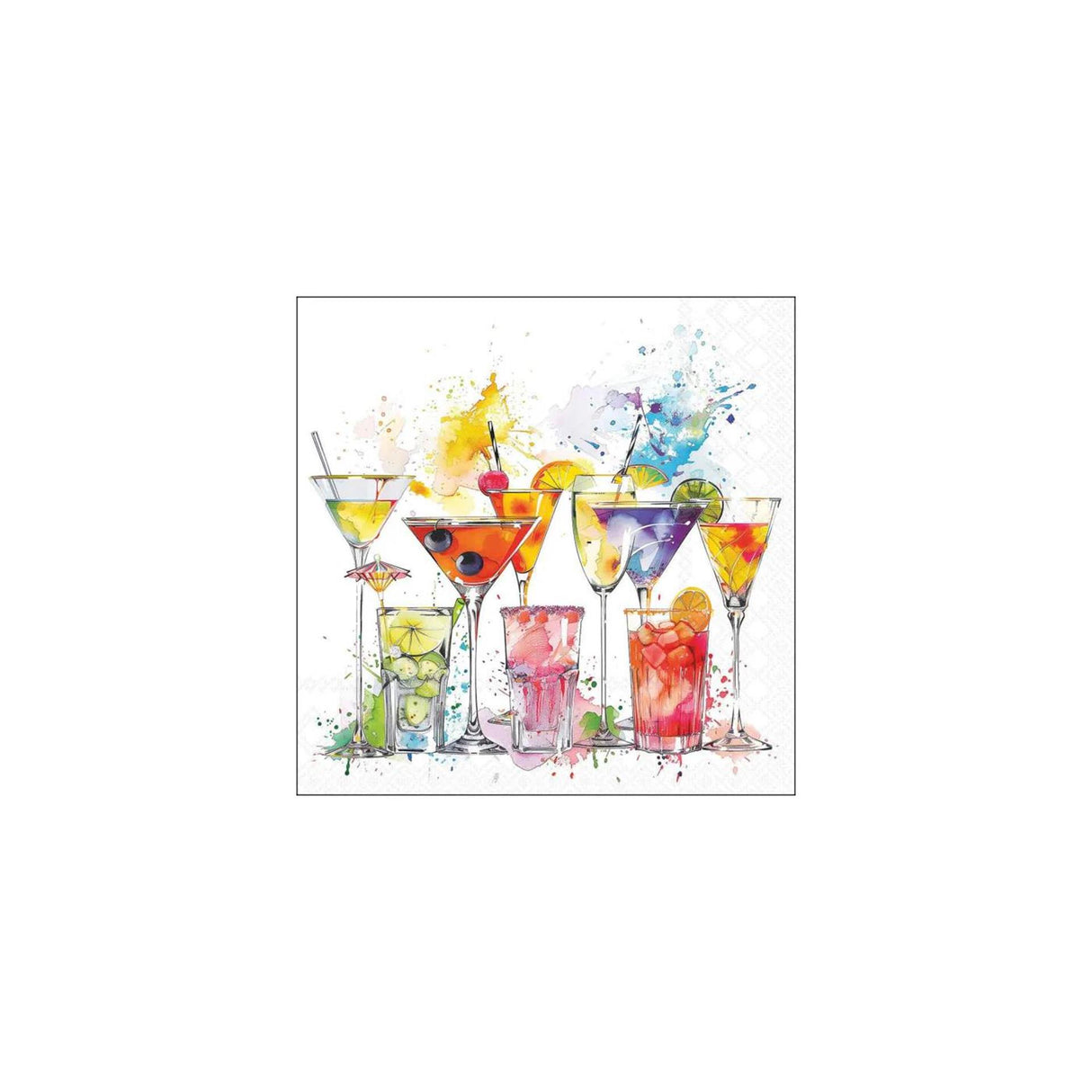 Ambiente servetten 33cm splashing drinks