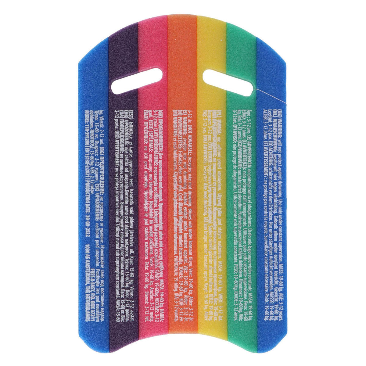 Schwimmbrett Regenbogen, 48x30cm