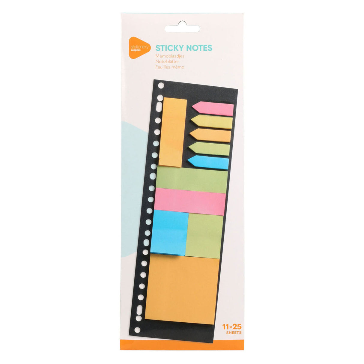 Haftnotizen-Set, 11x25 Blatt
