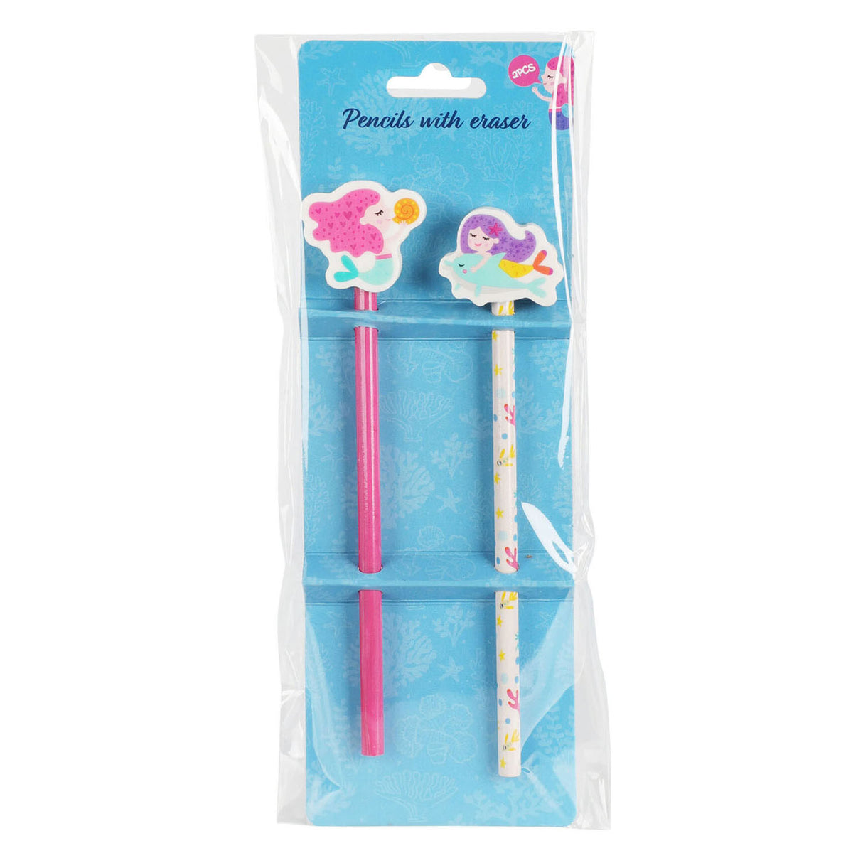 Bleistift mit Radiergummi, 2 Stk.