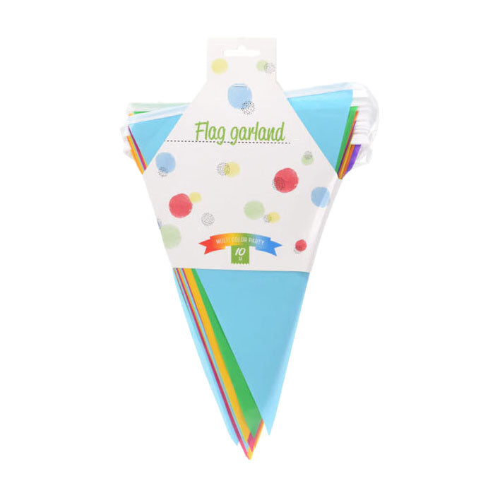 Flaggenlinie mehrfarbig mit 20 Flaggen, 10 m