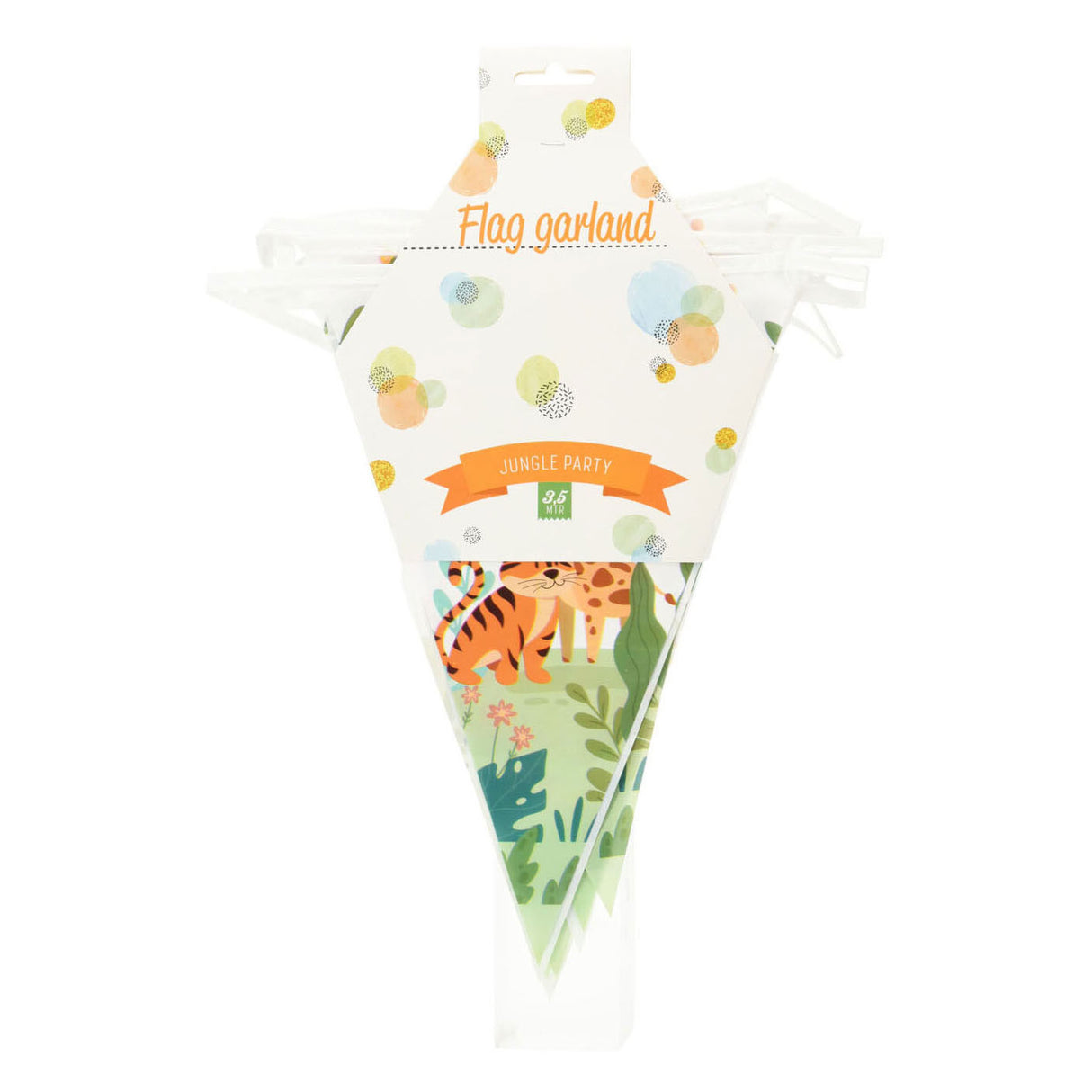 Wimpelkette Dschungeltiere, 3,5 mtr.