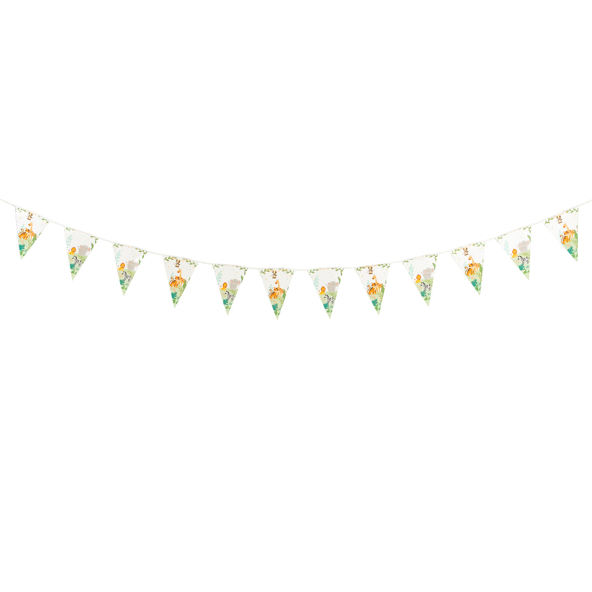 Wimpelkette Dschungeltiere, 3,5 mtr.