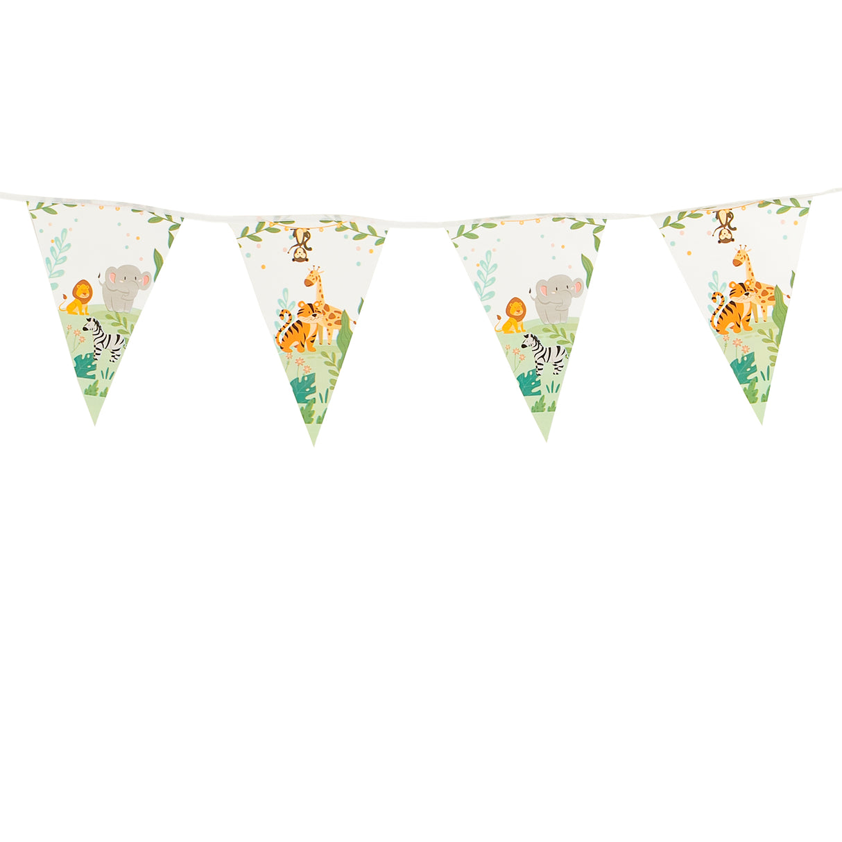 Wimpelkette Dschungeltiere, 3,5 mtr.