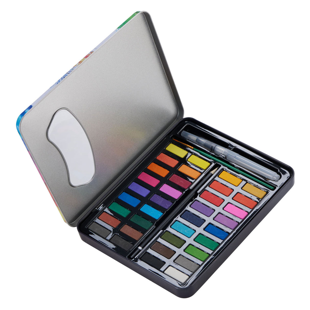 Aquarell-Set mit Pinsel, 36 Farben