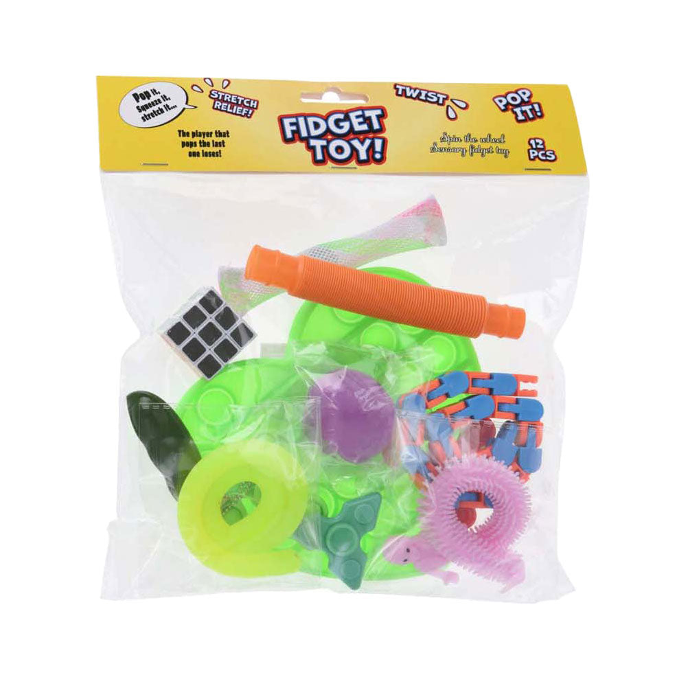 Koopman Zappelspielzeug-Set bunte sensorische Spielzeuge 12-teilig.
