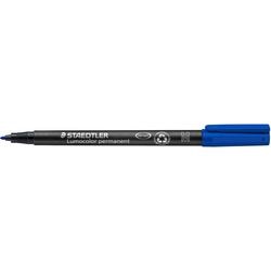 Pen staedtler lumocolor 317 fiber 1 mm blauw watervast