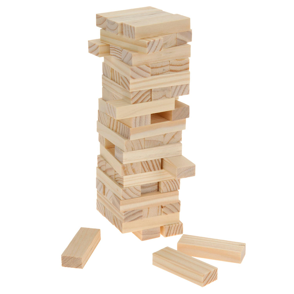 Stapelturm Holz Mini, 54-tlg