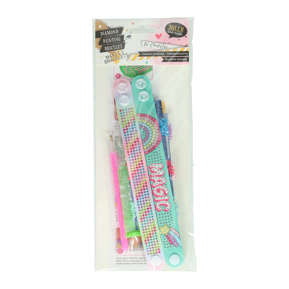 Diamond painting armbanden maken set - 2st.