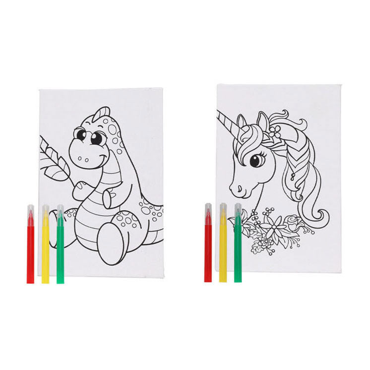 Set canvaspanelen 9,5x15cm - 2st.