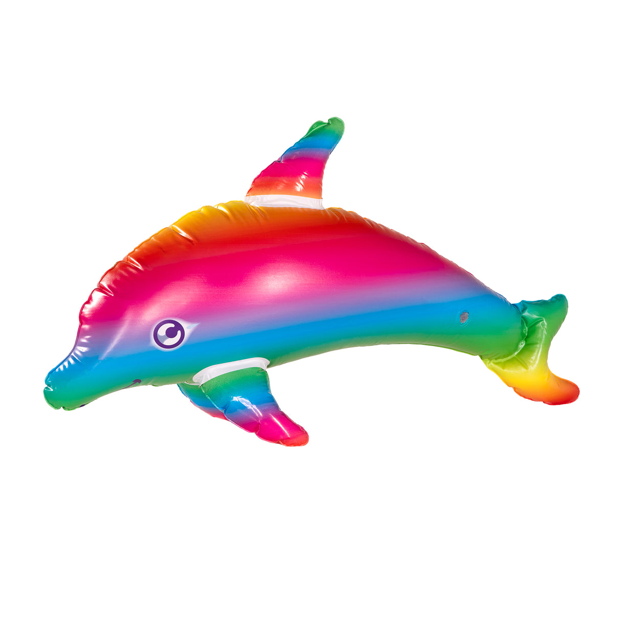 Opblaasbare dolfijn in regenboogkleuren