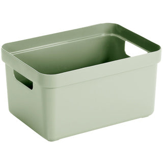 Sigma Home Aufbewahrungsbox 13l grün 350x246x183mm | 3 Stück