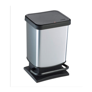 Rotho Paso Treteimer 20l Silbermetallic