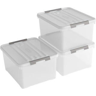 Curver Handy+ Aufbewahrungsbox 3x35l blaugrün