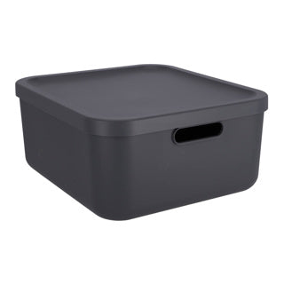 Rotho Albula Deko Aufbewahrungsbox 20l Anthrazit