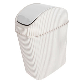 Tischabfalleimer Alythia mit Schwingdeckel 2,5 Liter beige | 3 Stück
