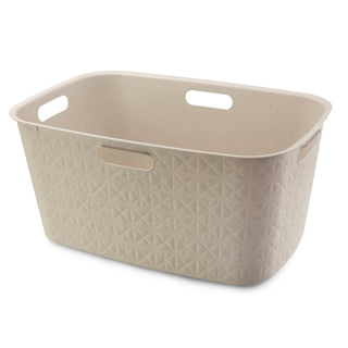 Curver Softex Wäschekorb 45l Kreideweiß 57x37x27cm