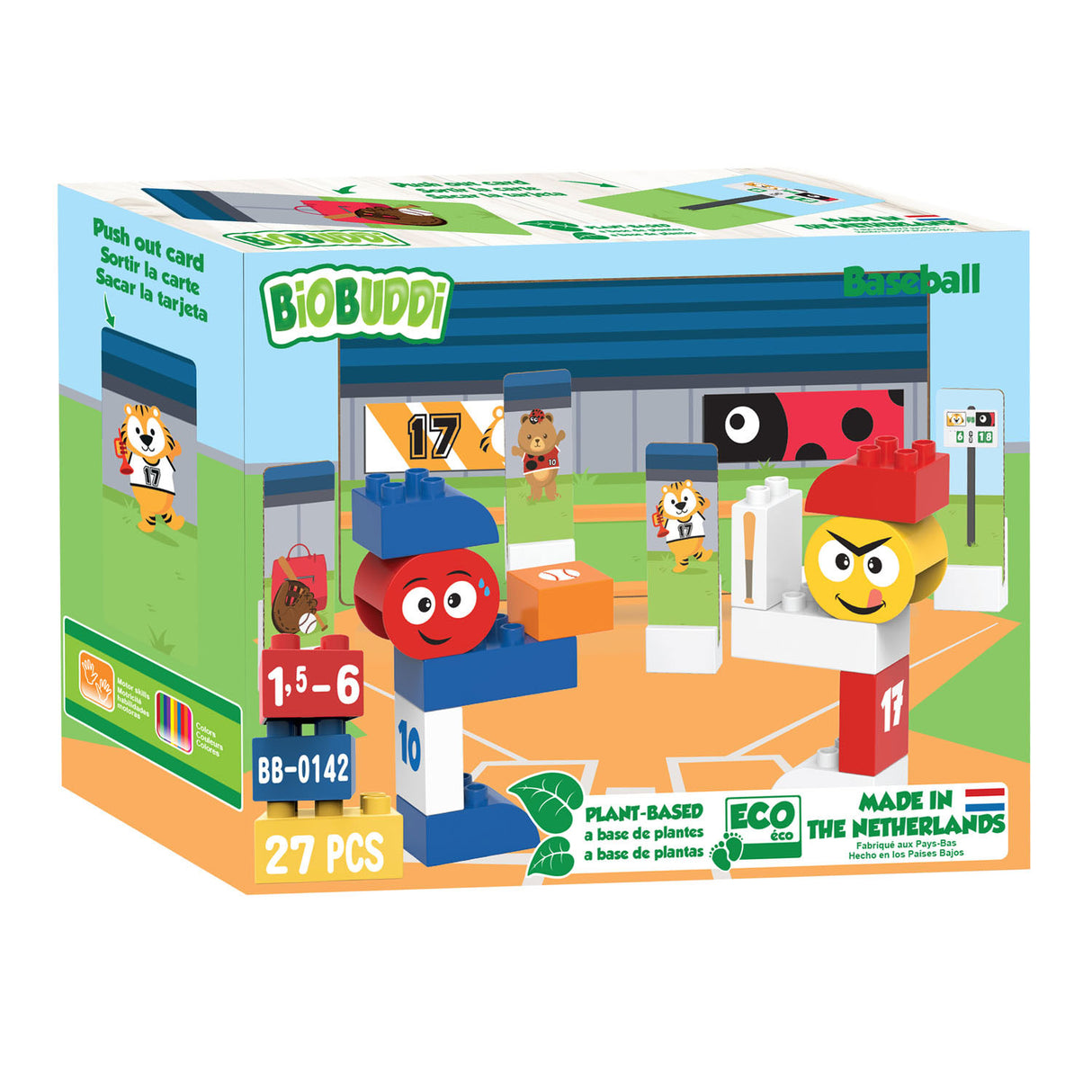 Biobuddi Baukasten Baseball – 27 Teile.