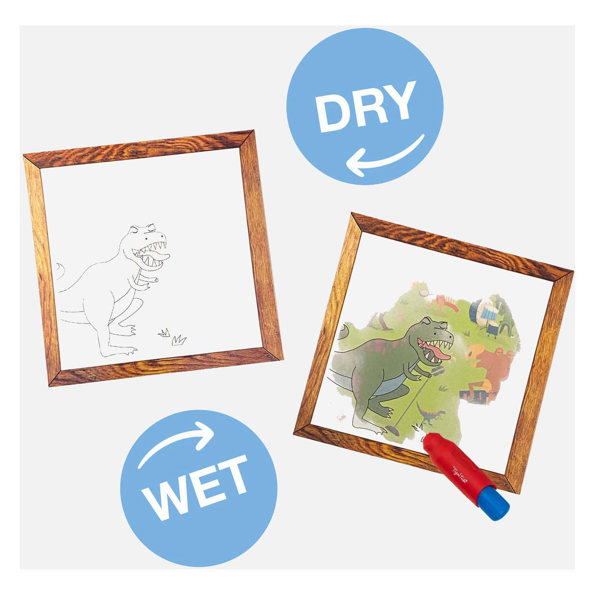 Dam Magic Painting - Dinosaurier