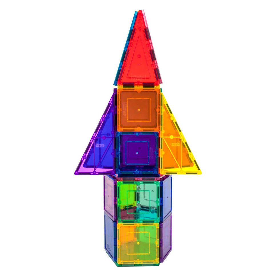 Selecta Picassotiles Raketenbooster – magnetische Bauplättchen, 32 Stück.