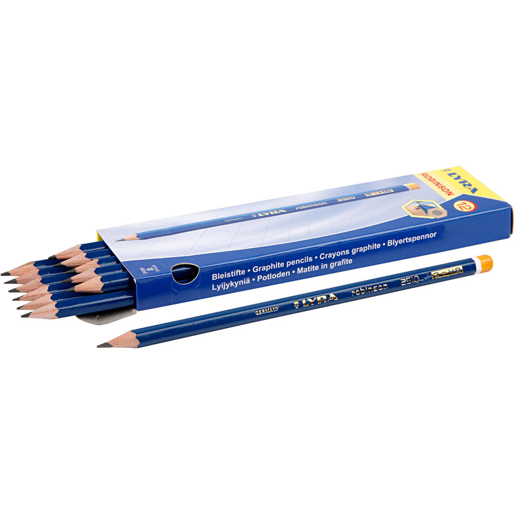 Lyra Robinson-Bleistifte, D 6,8 mm, HB, Mine 2 mm, 12 Stück 1 Box