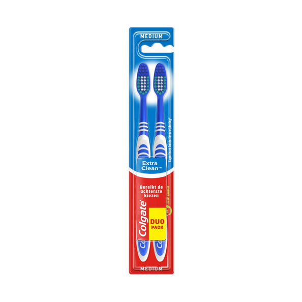 Colgate tandenborstel extra clean duo (12x2stuks)