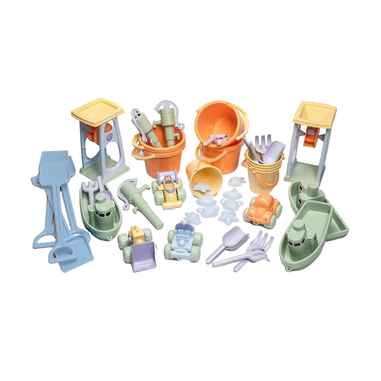 Dantoy Sandspielset Pastell 45-teilig recycelter Kunststoff ökologisch.