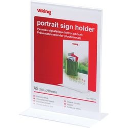 Bord houder vk a5 transprant rechtopstaand model