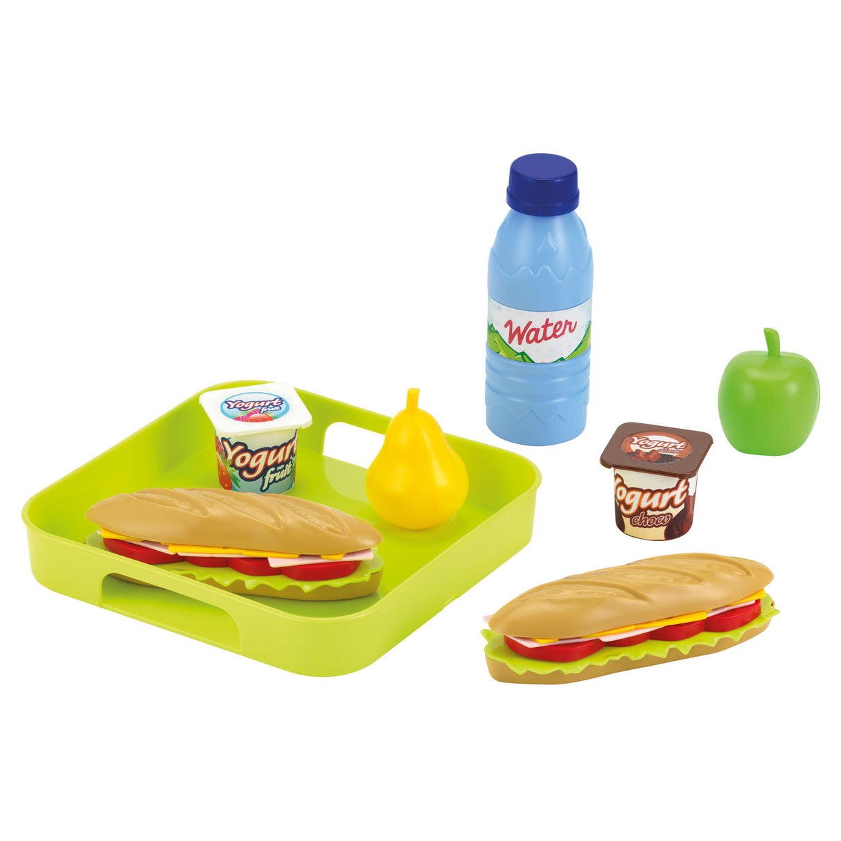 Ecoiffier 100 % Chef-Sandwich-Set mit Tablett
