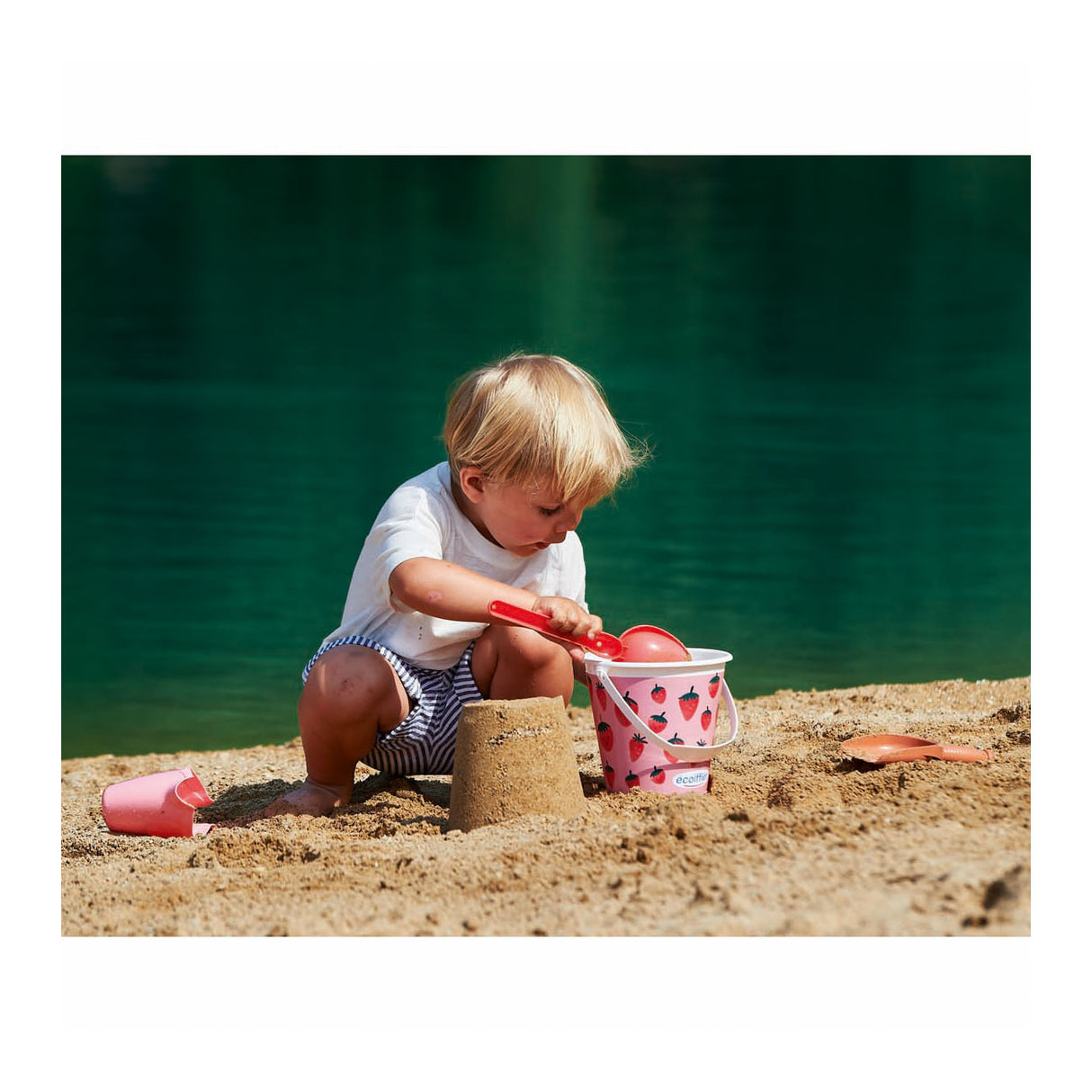 Ecoiffier Erdbeer-Strand-Set, 6-teilig.