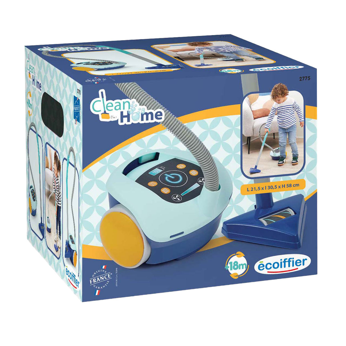 Écoiffier ecoiffier Clean Home Spielzeugstaubsauger blau