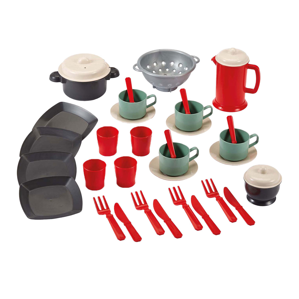 Écoiffier Ecoiffier 100 % Kochgeschirr-Set in Tasche