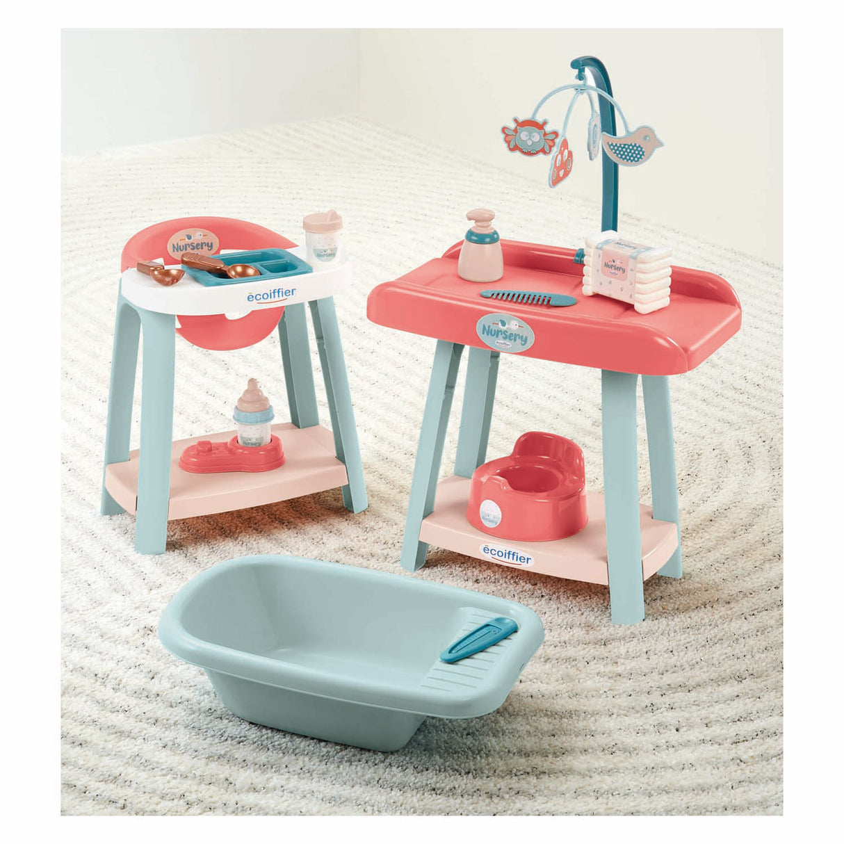 Ecoiffier Babyzimmer-Set 3-in-1