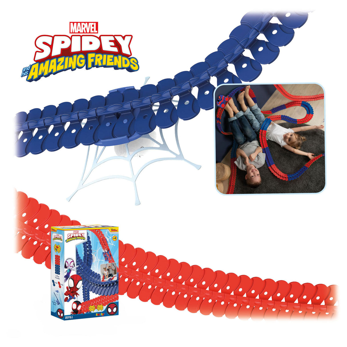 Smoby Spidey erstaunliche Freunde Flextreme Race Track Expansion Set, 72DLG.