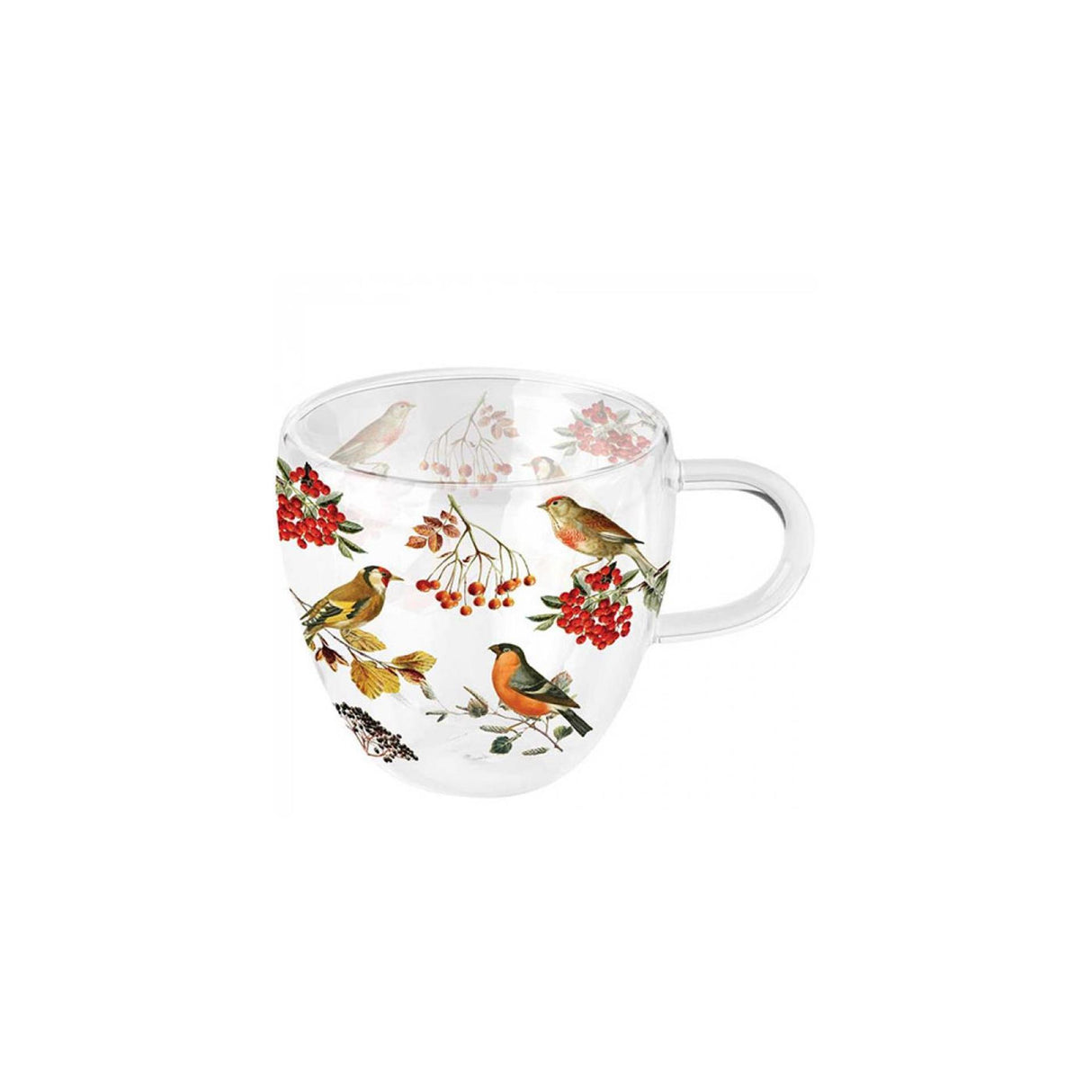 Ambiente Glas 0,2l Herbstvögel