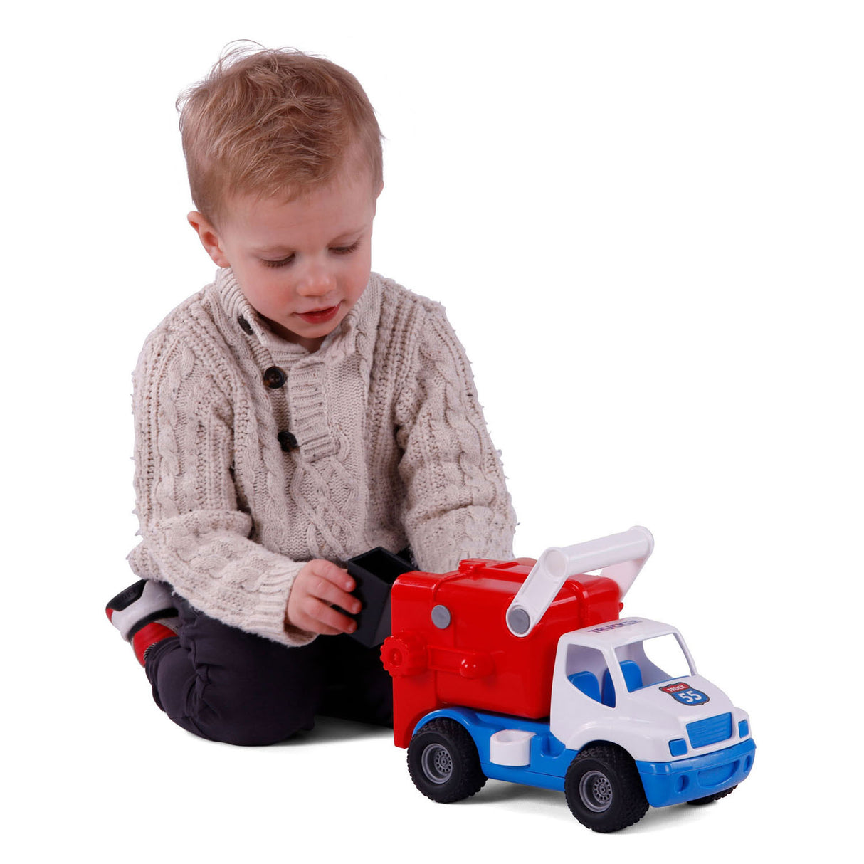 Cavallino Grip Müllwagen mit Gummireifen, 29 cm