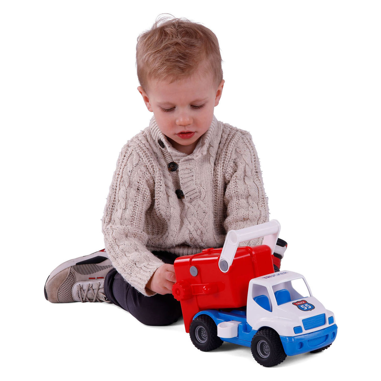 Cavallino Grip Müllwagen mit Gummireifen, 29 cm