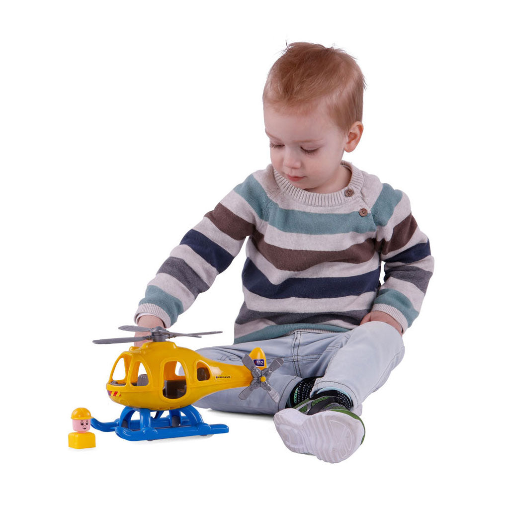 Cavallino Ambulance -Hubschrauber mit Spielfigur, 29,5 cm