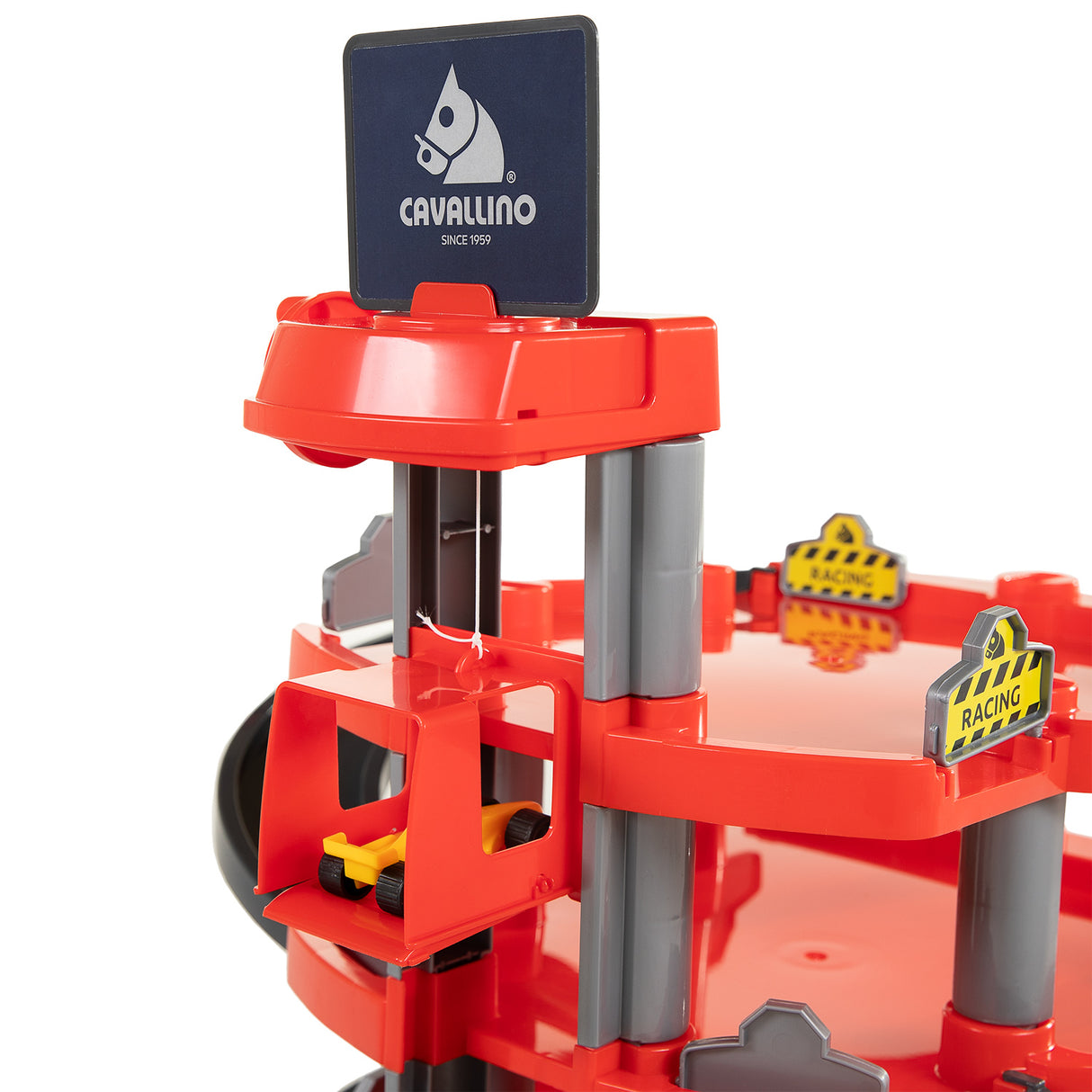 Cavallino Racing Parkhaus mit 4 Stockwerken und Autos spielen Set