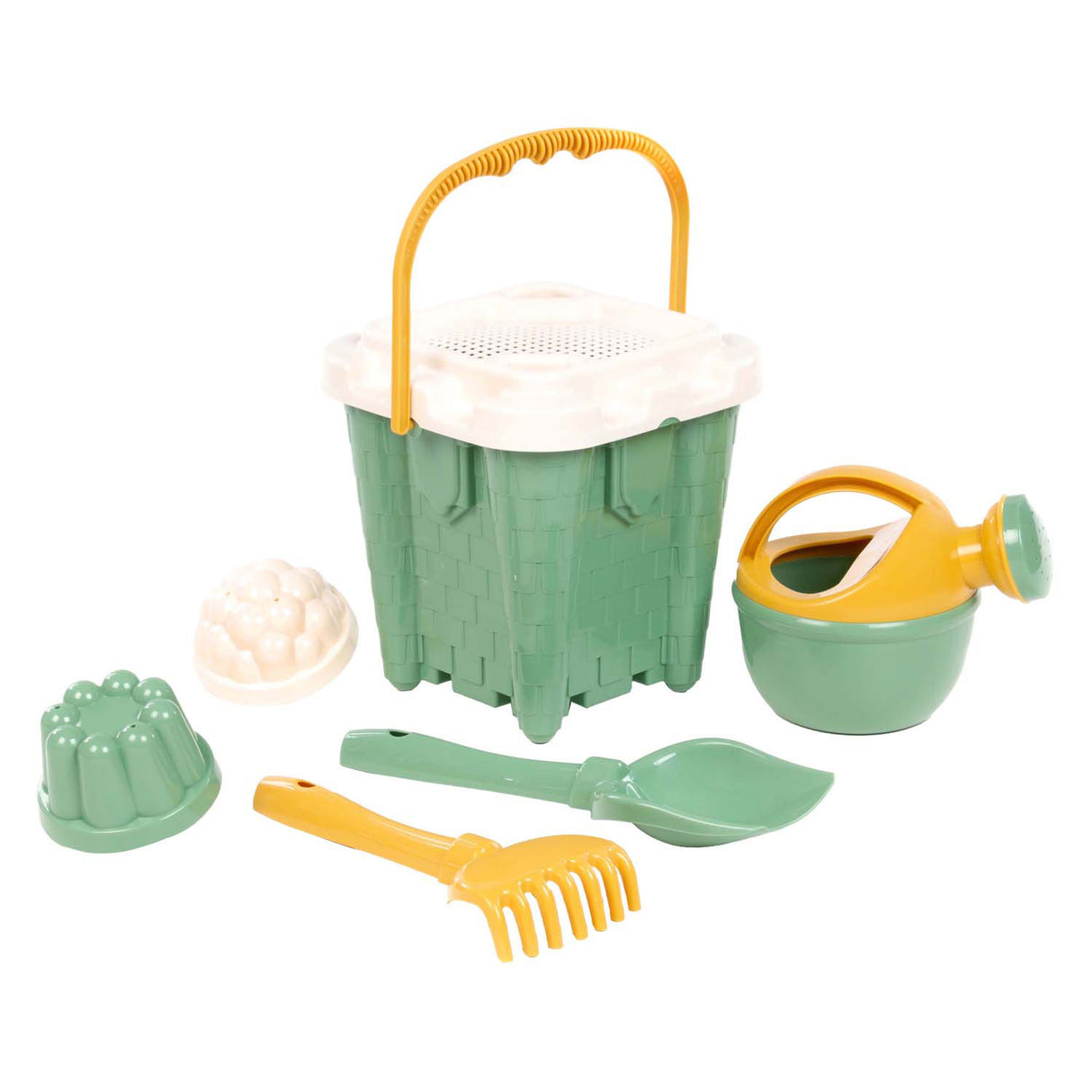 Cavallino Castle Green Eimer-Set, 7-teilig.