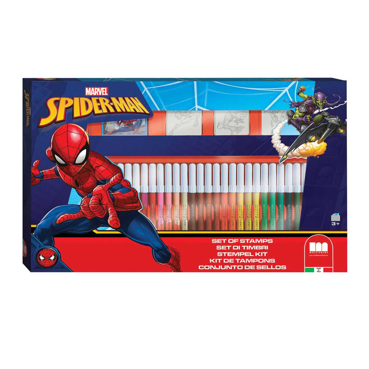 Multiprint Spiderman -Farbset mit Briefmarken, 41DLG.