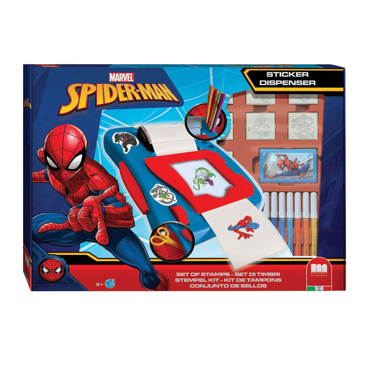 Multiprint Spiderman Sticker Machine Set