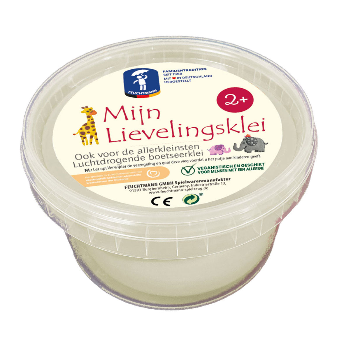 Feuchtmann meine Lieblingsknete - weiß, 500gr.