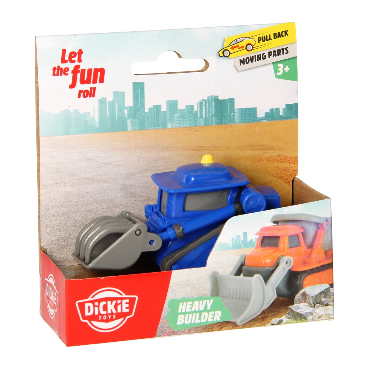 Dickie Heavy Buider Work Vehicle Blau